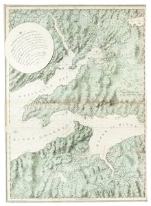 En vy över staden och hamnen i Halifax, från Dartmouth shore