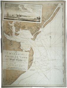 Hamnen i Charlestown [Charleston] i South Carolina, 1780