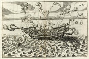 Illustration från Naval Architecture von J. Furttenbach av Joseph Furttenbach