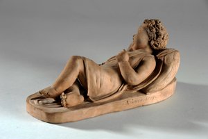 Maquette för Jane Gott som en brud i skogen