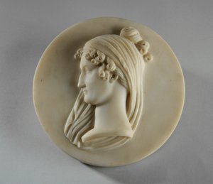 Medaljongporträtt av fru Elizabeth Allan