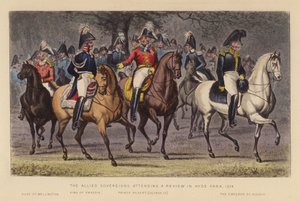 De allierade suveränerna vid en genomgång i Hyde Park av Joseph Grego