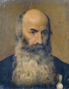 Studiehuvud för en skäggig man II av Joseph Hasslwander