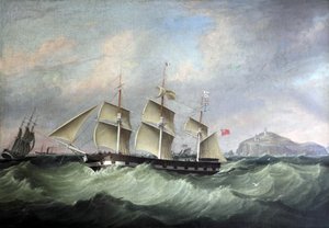 Charlotte utanför det gamla huvudet av Kinsale av Joseph Heard