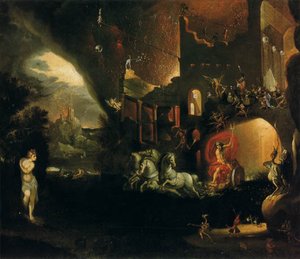 Italienska: Pluto giunge dal Tartaro
Tyska: Hades