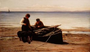 Pojkar på stranden