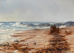 Gathering Kelp (olja på duk)