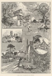 En modellby, Patricksbourne, nära Canterbury