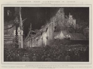 Coronation Night Illuminations i London av Joseph Holland Tringham