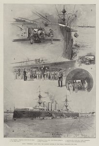 HMS Terrible, 14 220 ton, den största kryssaren i världen, förbereder sig för krig