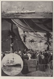 Lansering av HMS Victorious på Chatham