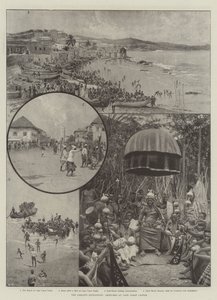 Ashanti-expeditionen, skisser från Cape Coast Castle av Joseph Holland Tringham