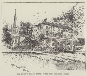 Biskopens palats, Derry, där Lord Salisbury bodde av Joseph Holland Tringham