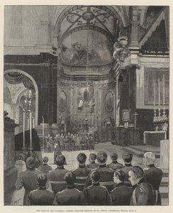 The Loss of the Victoria, Solemn Requiem Service i St John