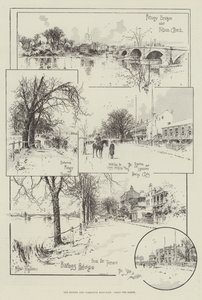 Oxford och Cambridge Boat-Race, längs bankerna av Joseph Holland Tringham