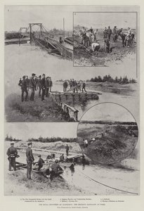 Royal Engineers i Aldershot, överbryggningsbataljonen i arbete av Joseph Holland Tringham