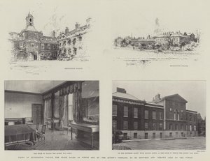 Utsikt över Kensington Palace, vars statliga rum, av drottningens kommando, ska restaureras och öppnas för allmänheten av Joseph Holland Tringham