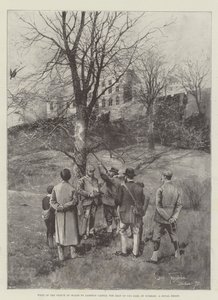 Besök av prinsen av Wales till Lambton Castle, sätet för jarlen av Durham, en kunglig fotografering av Joseph Holland Tringham