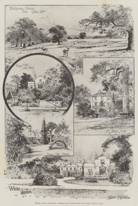 White Lodge, Richmond, där vår framtida kung föddes, 23 juni 1894 (gravyr)