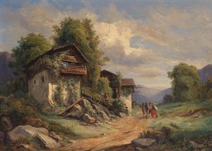 Joseph Höger Lantlig idyll 1852 av Joseph Hoger
