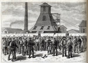 Strejk vid Anzin-gruvorna (Pas-de-Calais) 1884 - Greves aux mines d