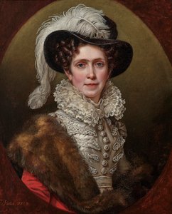 Caroline av Baden 1776-1841, drottning av Bayern, 1823. av Joseph Carl Stieler