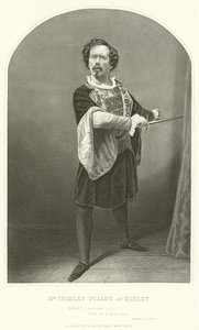 Mr Charles Dillon som Hamlet, akt III, scen IV