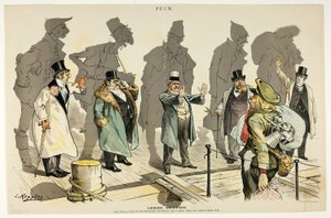 Looking Backward, från Puck av Joseph Keppler