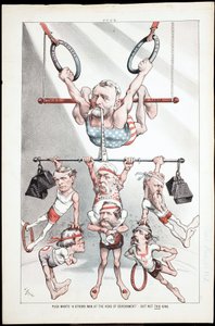Puck vill ha "A Strong Man at the Head of the Government" - But Not This Kind, 1880