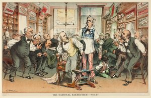 The National Barber Shop - Nästa av Joseph Keppler