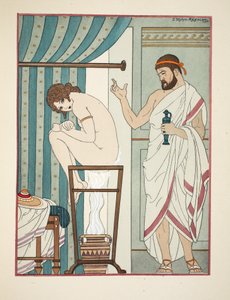 Fumigationsterapi, illustration från "The Works of Hippocrates", 1934