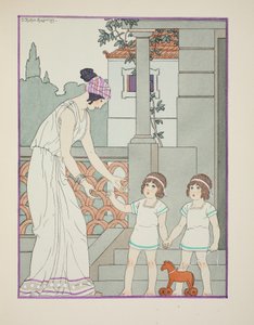 Enäggstvillingar, illustration från "The Works of Hippocrates", 1934 av Joseph Kuhn Regnier