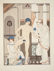 Massage, illustration från 