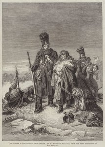 En episod om reträtten från Moskva av Joseph Louis Hippolyte Bellange