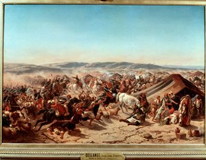 Erövring av Algeriet (1830-1847): "" Fångst av Smalah (Smala) av Abd el Kader (Abd-el-Kader eller ibn Muhyi al-Din al-Hasani (al Din al-Hasani) (1807-1883) av hertigen av Aumale i Taguin