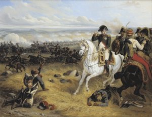 Napoleon i slaget vid Wagram (5-6 juli 1809) - av Bellange, Hippolyte (1800-1866)