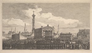 Ceremoni för invigningen av kolumnen i juli 1840, 1840. av Joseph Louis Trimolet