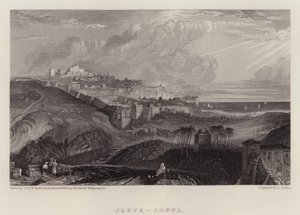 Jaffa, Joppa (färg litho) av Joseph Mallord William (after) Turner