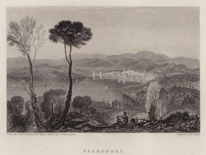 Negropont (färg litho) av Joseph Mallord William (after) Turner