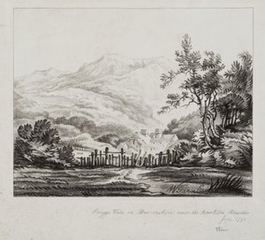 Elans dalgång av Joseph Mallord William (after) Turner
