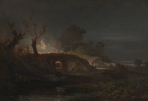 Kalkugn vid Coalbrookdale av Joseph Mallord William Turner