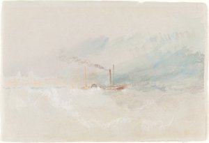 En paketbåt utanför Dover av Joseph Mallord William Turner