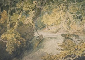 A River in Spate, ca 1796 (akvarell på papper) av Joseph Mallord William Turner