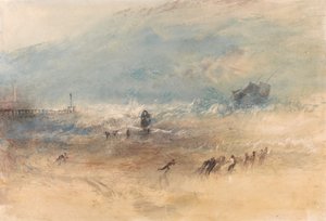 Ett fartyg som närmar sig Margate hamn i ett stormigt hav av Joseph Mallord William Turner