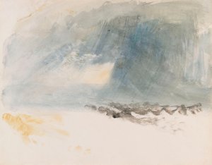 En regnskur över vatten, traditionellt kallad Luzernsjön av Joseph Mallord William Turner