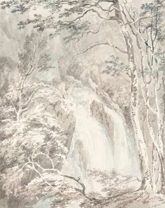 Ett vattenfall av Joseph Mallord William Turner