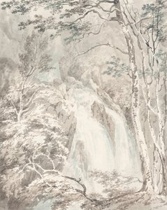 Ett vattenfall av Joseph Mallord William Turner