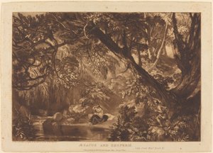 Aesacus och Hesperie av Joseph Mallord William Turner
