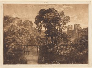Berry Pomeroy Castle av Joseph Mallord William Turner