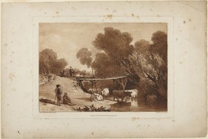 Bro och kor av Joseph Mallord William Turner
